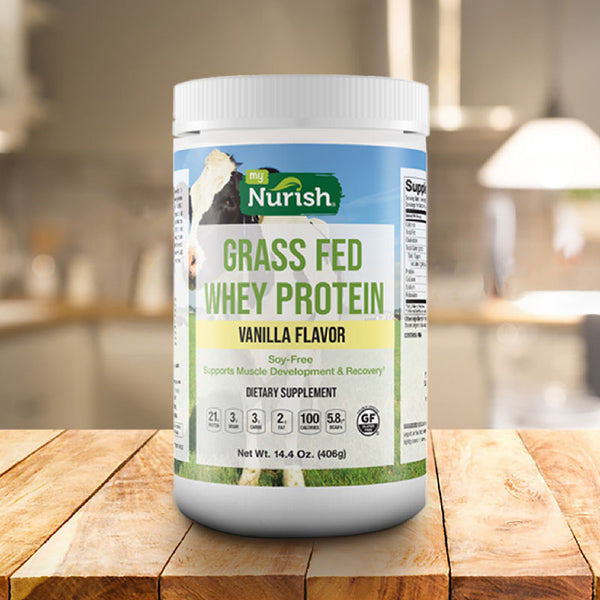 MUSCLE RECOVERY (Grass Fed, Vanilla Whey Protein - 1 lb.)